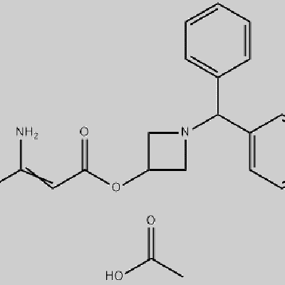 3,3-Diamino-2-propenoic acid 1-(diphenylmethyl)-3-azetidinyl ester acetate(221906-67-8)